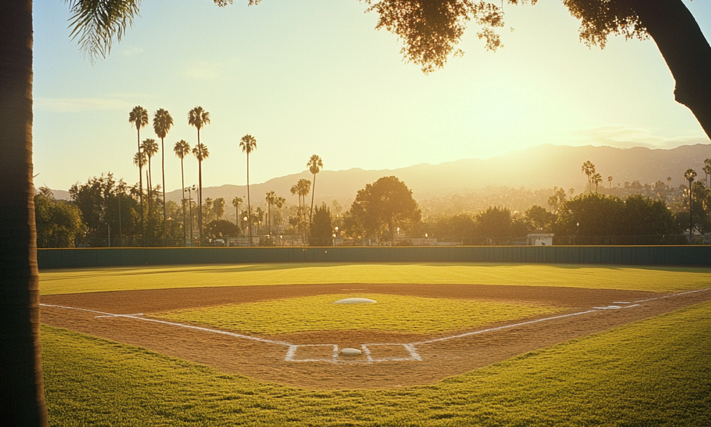 Baseball field view