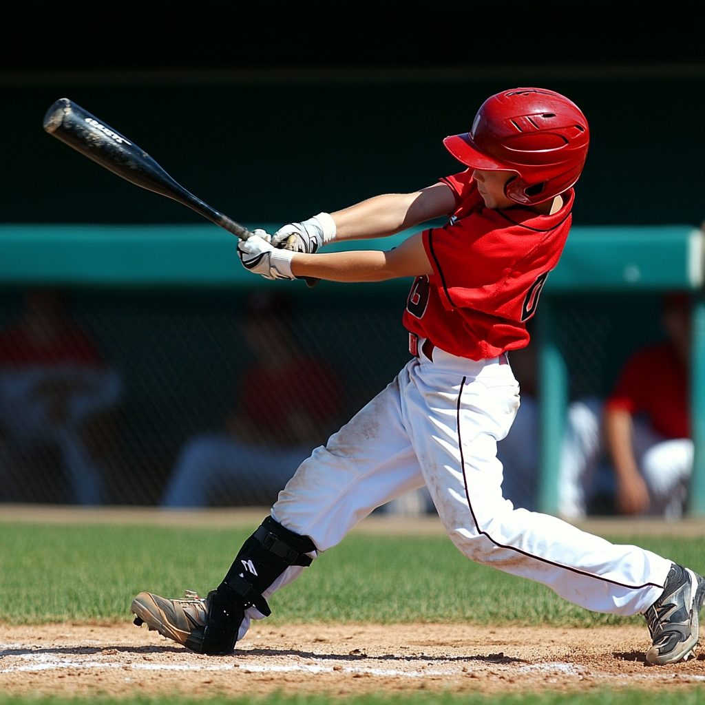 Baseball Player in Action