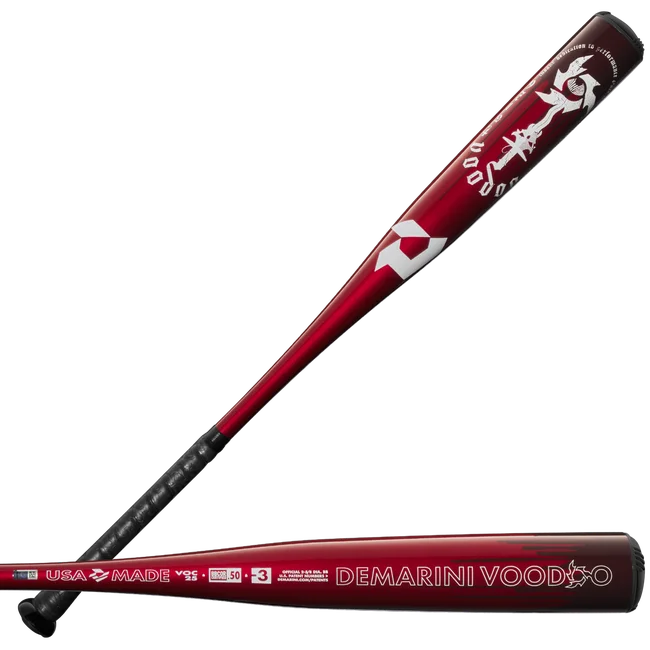 2025 DeMarini Voodoo One BBCOR Bat one-piece alloy construction with balanced swing weight
